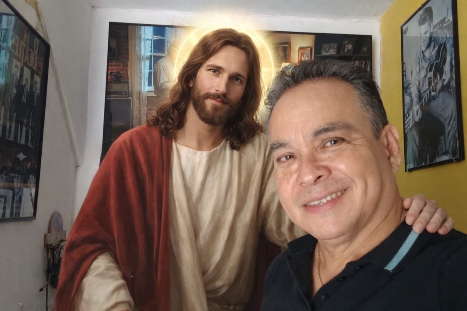Fotografía con imagen religiosa